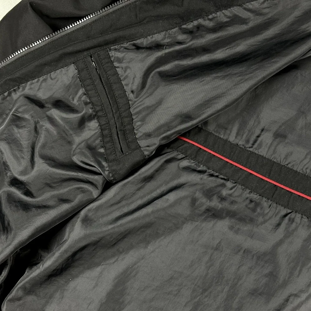 St. John's Bay Black‎ Zip Up Water Resistant Windbreaker Men's 2XLT